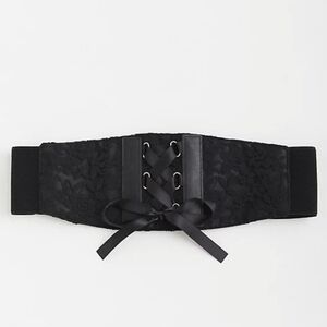 🆕️🖤 3X LACE & BLACK LACE-UP CORSET BELT🖤